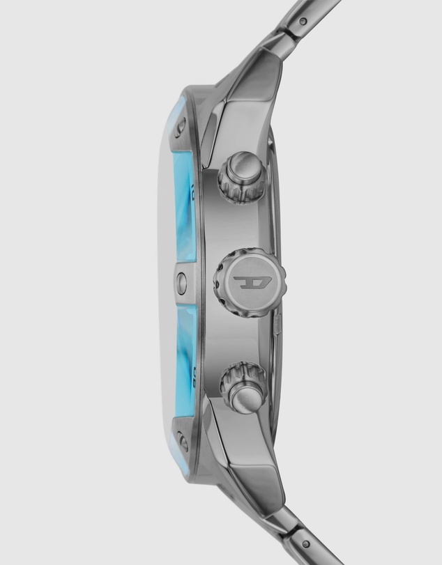Diesel - Spiked Silver Tone Chronograph Watch