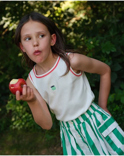 Goldie + Ace - Happy Stripe Pocket Skirt - Babies-Kids