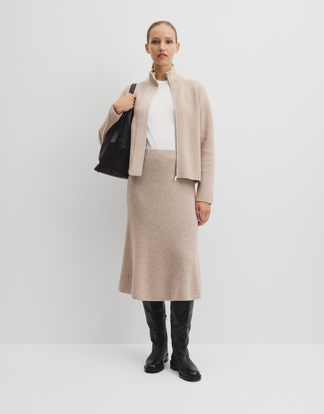 Country Road - Australian Cotton Blend Knit Midi Skirt