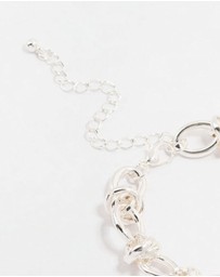Lovisa - Silver Plated Knotted Chain Bracelet