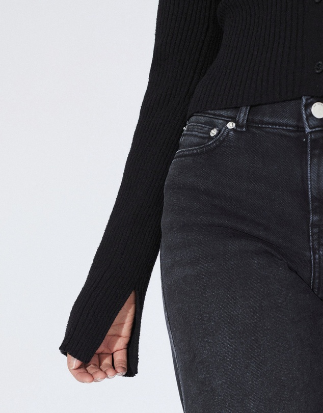 Dr Denim - Eliza Knit Top Black