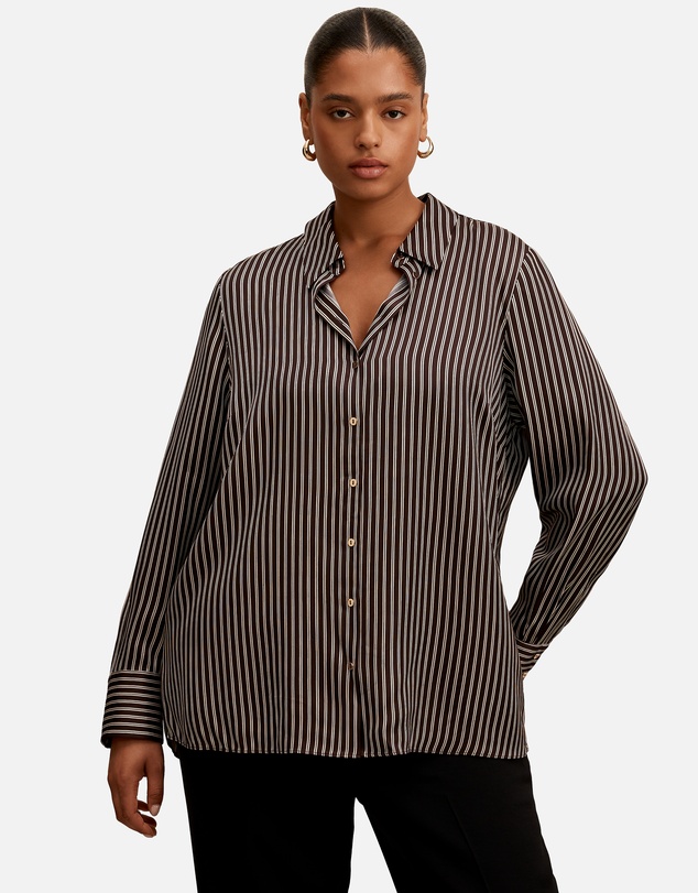 Forever New Curve - Coco Curve Satin Shirt