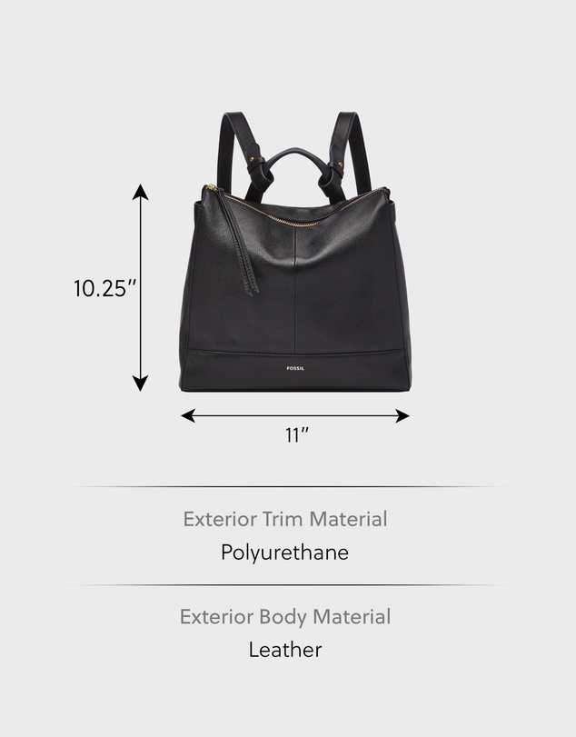 Fossil - Elina Black Backpack