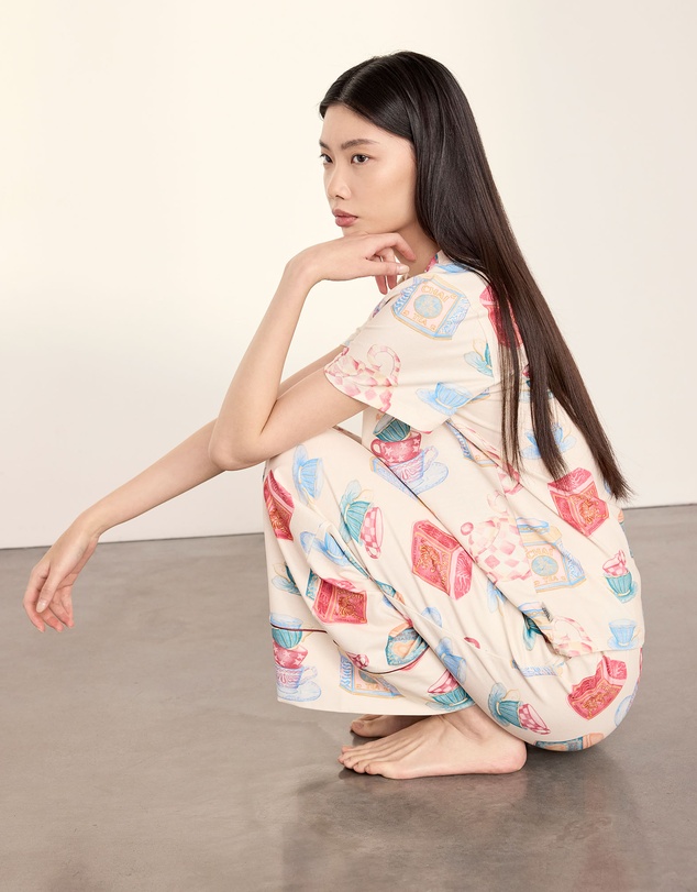 Chelsea Peers - Organic Cotton Tea Pots Pyjama Set