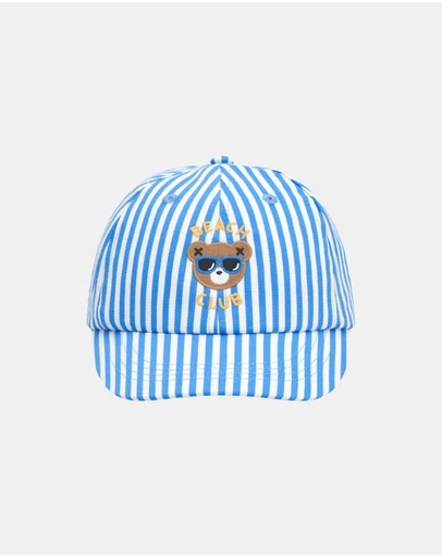 Huxbaby - Beach Club Hux Ticking Stripe Cap - ICONIC EXCLUSIVE - Babies-Kids