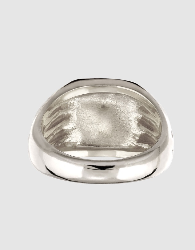 Kuzzoi - ICONIC EXCLUSIVE - Artisan Floral Scroll Signet Ring in 925 Sterling Silver