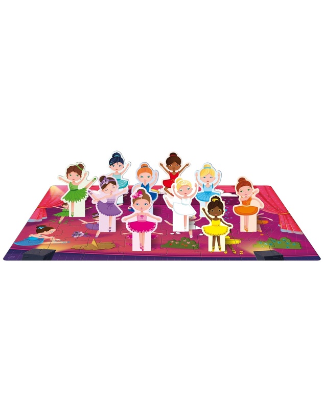 Sassi - 3D Puzzle And Book Learn Colours Ballerinas