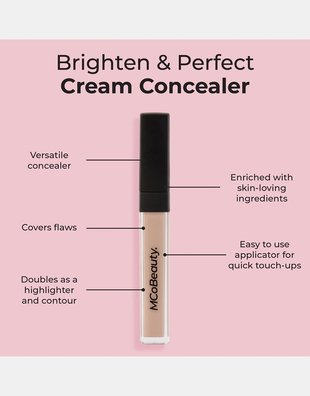 MCoBeauty - Brighten & Perfect Cream Concealer - Light 2.5 (Natural)