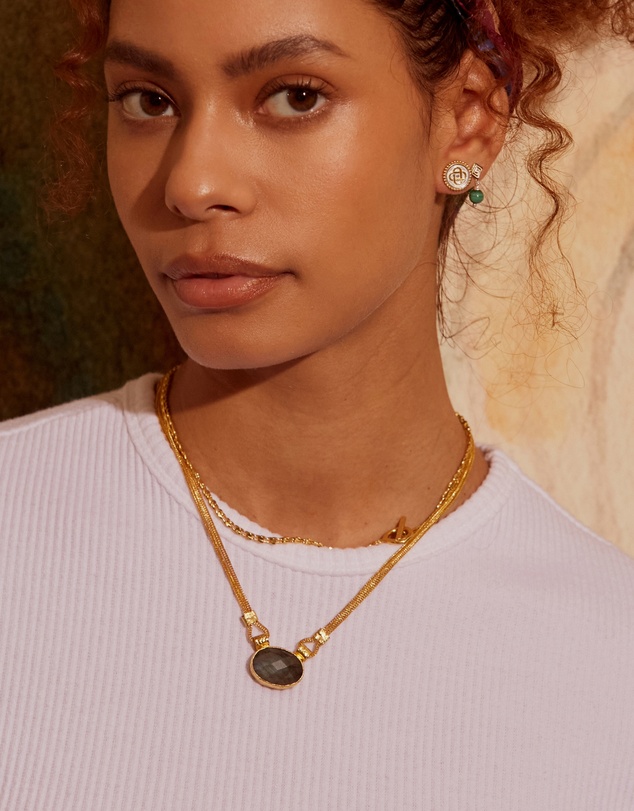 Ottoman Hands - Daphne Labradorite Chain Necklace