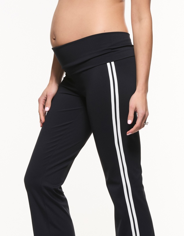 Soon Maternity - Straight Flare Side Stripe Leggings