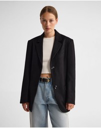 Oxford - Jordan Wool Blend Oversized Blazer