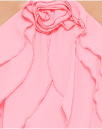 Petal & Pup - Zorina Halterneck Maxi Dress - Coral