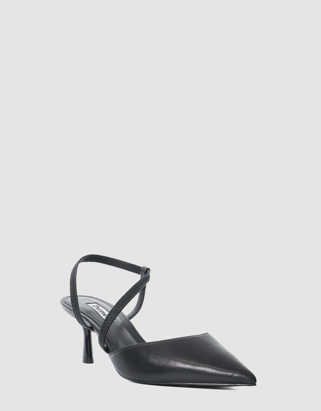 Dune London - Citrus - Black Leather