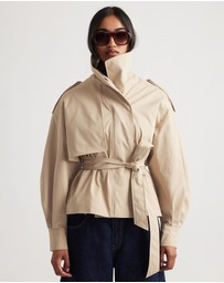 Decjuba - Lila Cropped Trench Coat