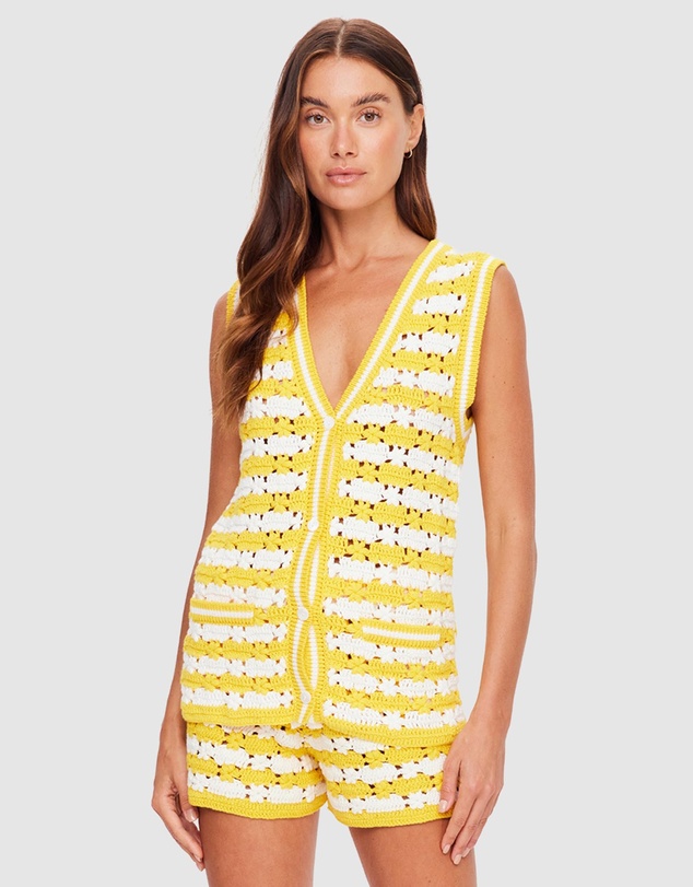 The Upside - Goldie Watson Crochet Vest