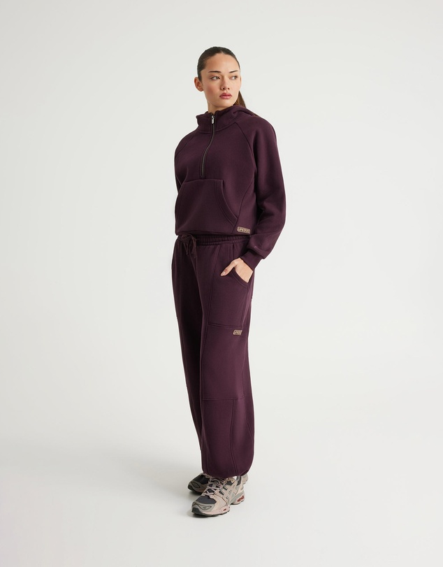 Upstate - Plush Barrel Track Pant - Merlot