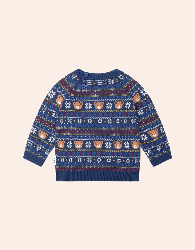 Huxbaby - Apres Ski Fairisle Pullover - ICONIC EXCLUSIVE - Babies-Kids