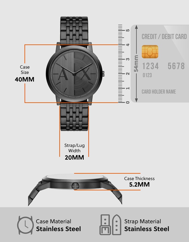Armani Exchange - Black Analogue Watch
