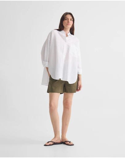 Oxford - Erika Washed Casual Linen Shirt