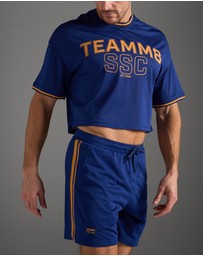 TEAMM8 - S.S.C. Fraternity Drop Sleeve Crop Tee