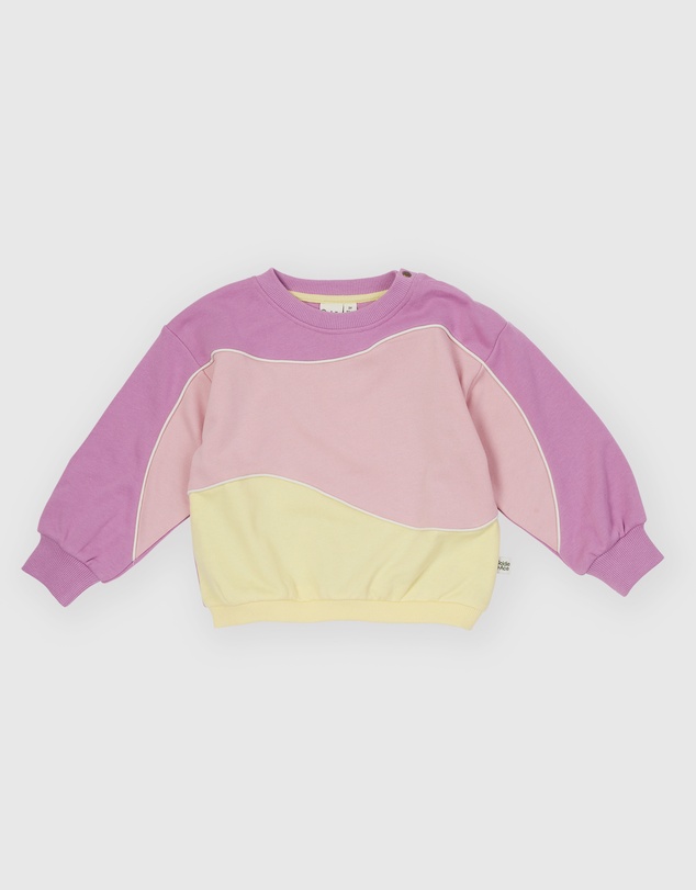 Goldie + Ace - Nash Piped Panel Sweatshirt - Babies-Kids