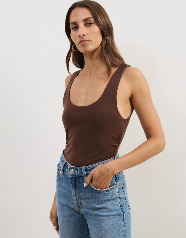Atmos&Here - Skye Scoop Neck Mesh Tank