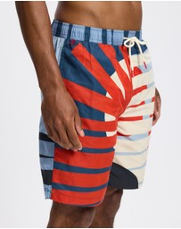Scotch & Soda - Printed Longer-Length Swim Shorts