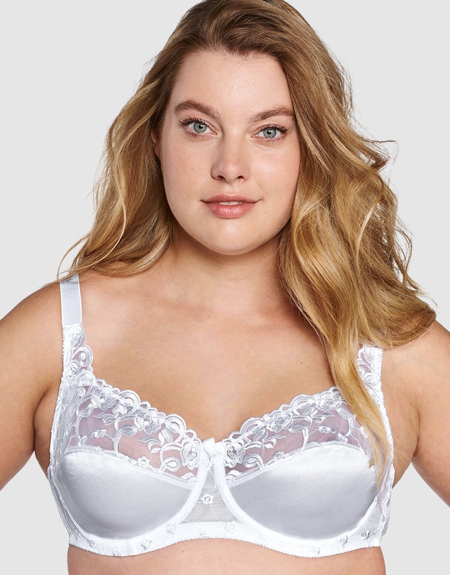 Naturana - Embroidered Underwired Balconette Bra