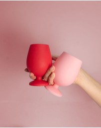 porter green - stemm | silicone unbreakable wine glasses