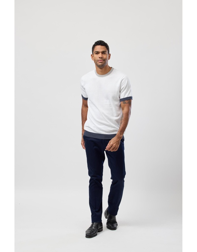 Brooksfield - Crew Neck Knitted Tee