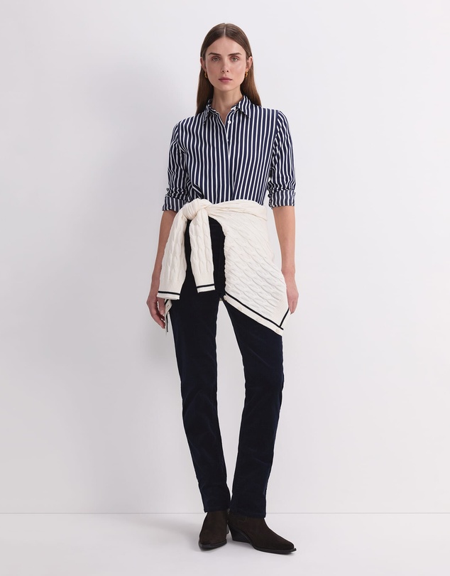Sportscraft - Hannah Stripe Cotton Silk Shirt