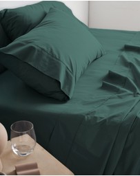Linen House - Vienna 300TC Cotton Percale Sheet Set 50cm