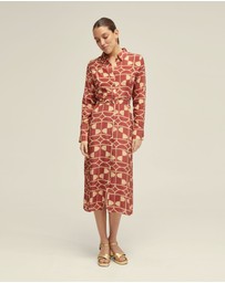 Oxford - Dianne Geo Print Shirt Dress