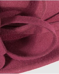 Max Alexander - Winter Felt Wine Cloche Hat