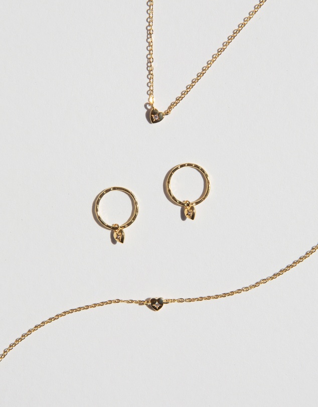 SAINT VALENTINE - The Mini Heart Duo Set - Gold