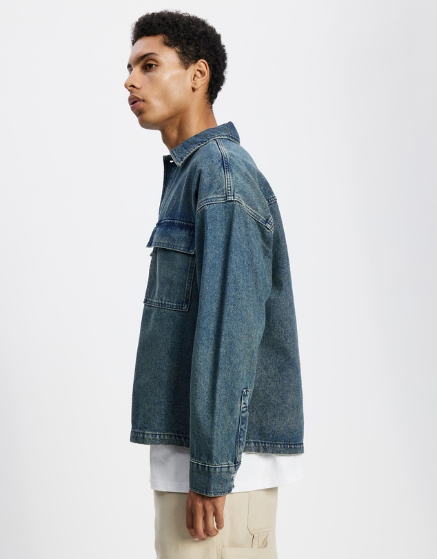 Jack & Jones - Meadows Denim Long Sleeve Overshirt