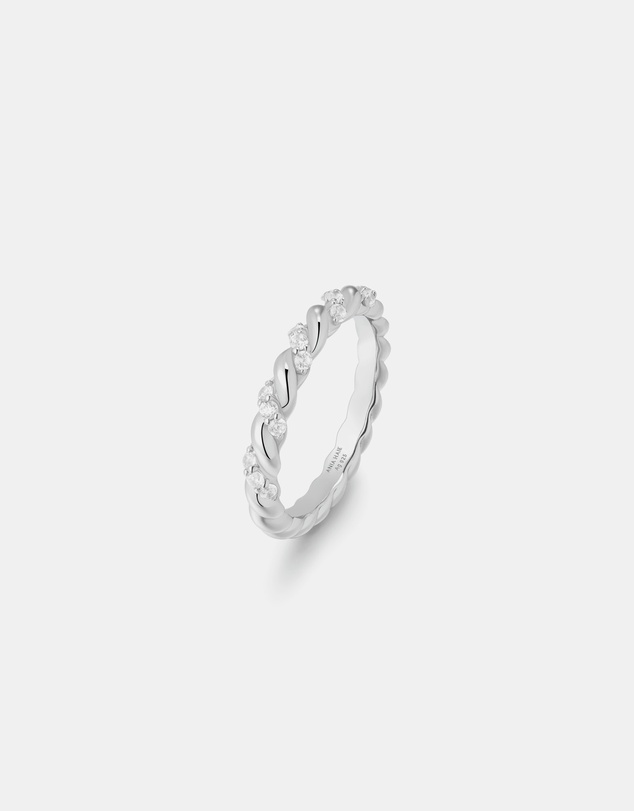 Ania Haie - Silver Sparkle Twisted Ring