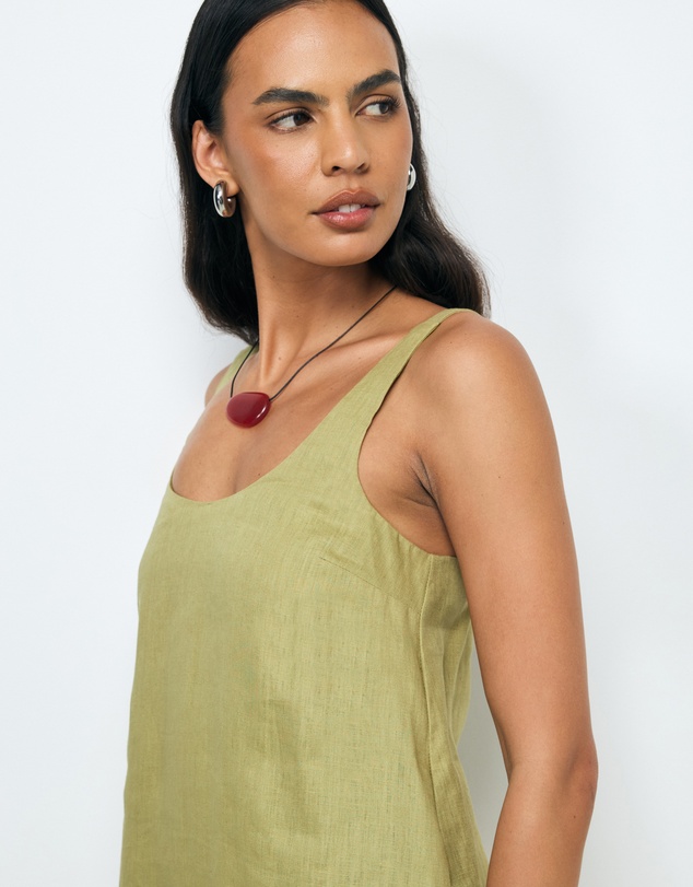 AERE - Tansy Linen Mini Dress