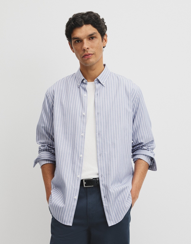 Country Road - Regular Fit Cotton Stripe Shirt