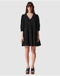 & Other Stories - Embroidered Mini Dress