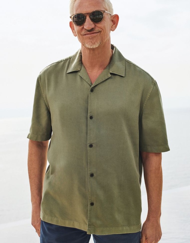NEXT - Tencel™ Lyocell Short Sleeve Shirt with Cuban Collar