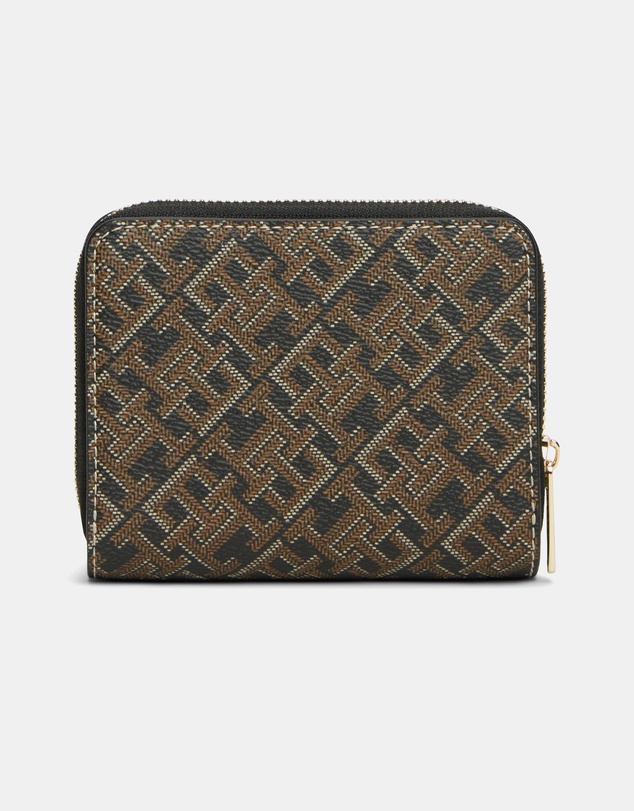Tommy Hilfiger - TH Icon Medium Zip-Around Wallet with Flap Mono Print