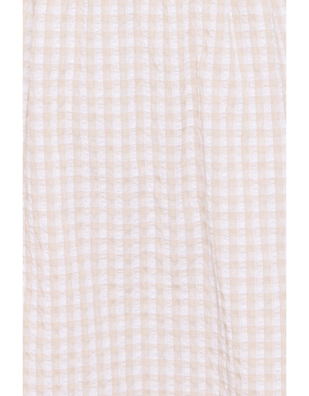 Petal & Pup - Cadhla Mini Dress - Beige Gingham