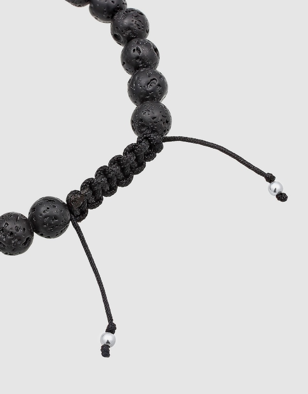 Kuzzoi - ICONIC EXCLUSIVE - Lava Stone Bracelet with Sterling Silver Elements
