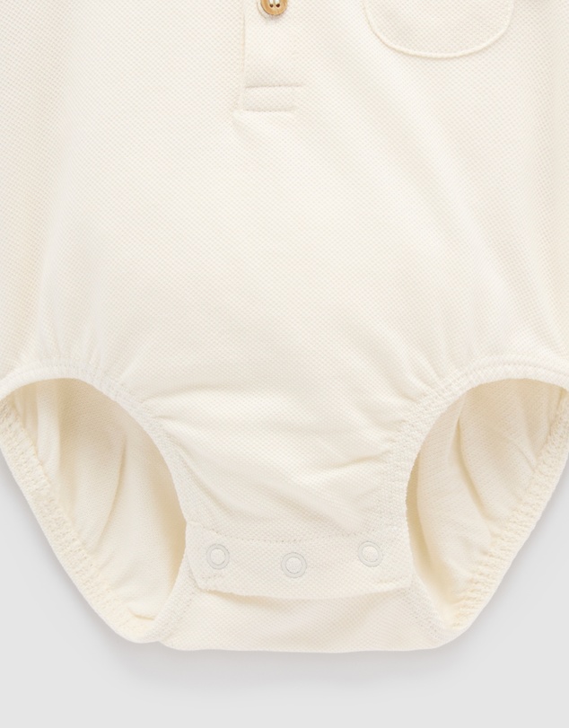 Purebaby - Polo Bodysuit -Kids-Babies