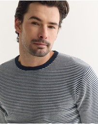 Oxford - Liam Stripe Crew Neck