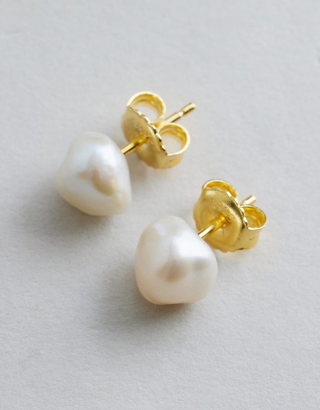 SAINT VALENTINE - Mara Keshi Pearl Studs - Gold