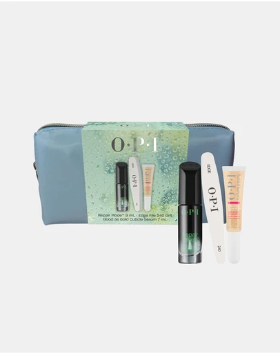 O.P.I - Treatment Gift Set - Repair Mode™, Good as Gold Cuticle Serum, Nail File