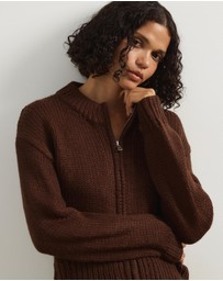 Atmos&Here - Ava Zip Through Cardigan