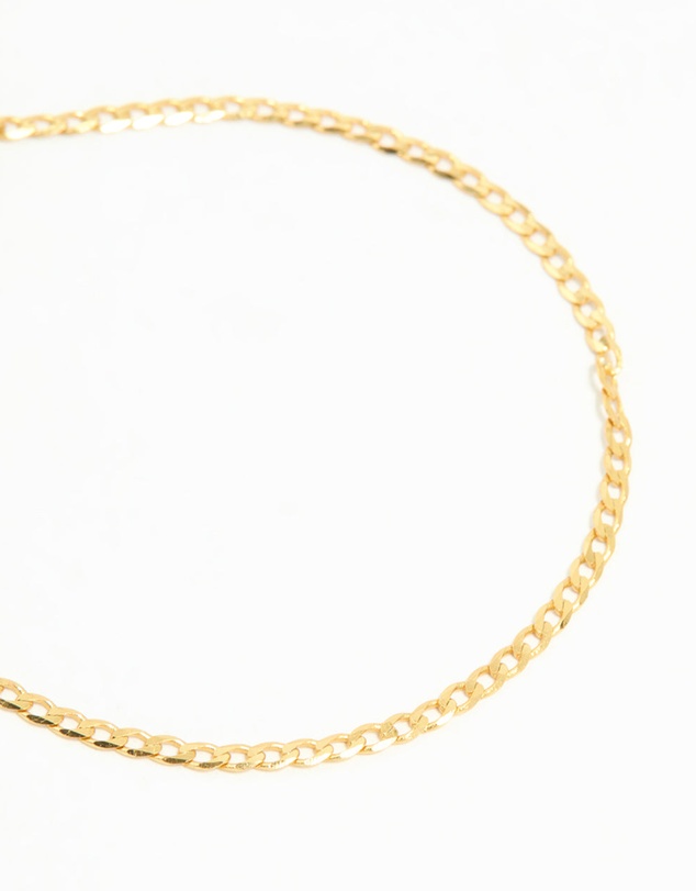 Lovisa - Gold Plated Sterling Silver Curb Chain Mini Bracelet